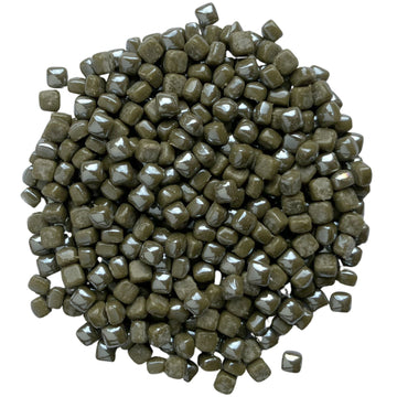 Micro Glass Cubes Iridised 4,8mm  Dark Olive