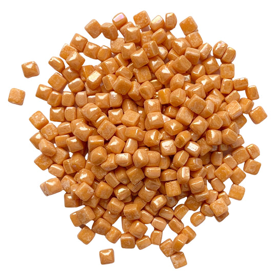 Micro Glasmosaik Irisierend 4,8mm Helles Orange