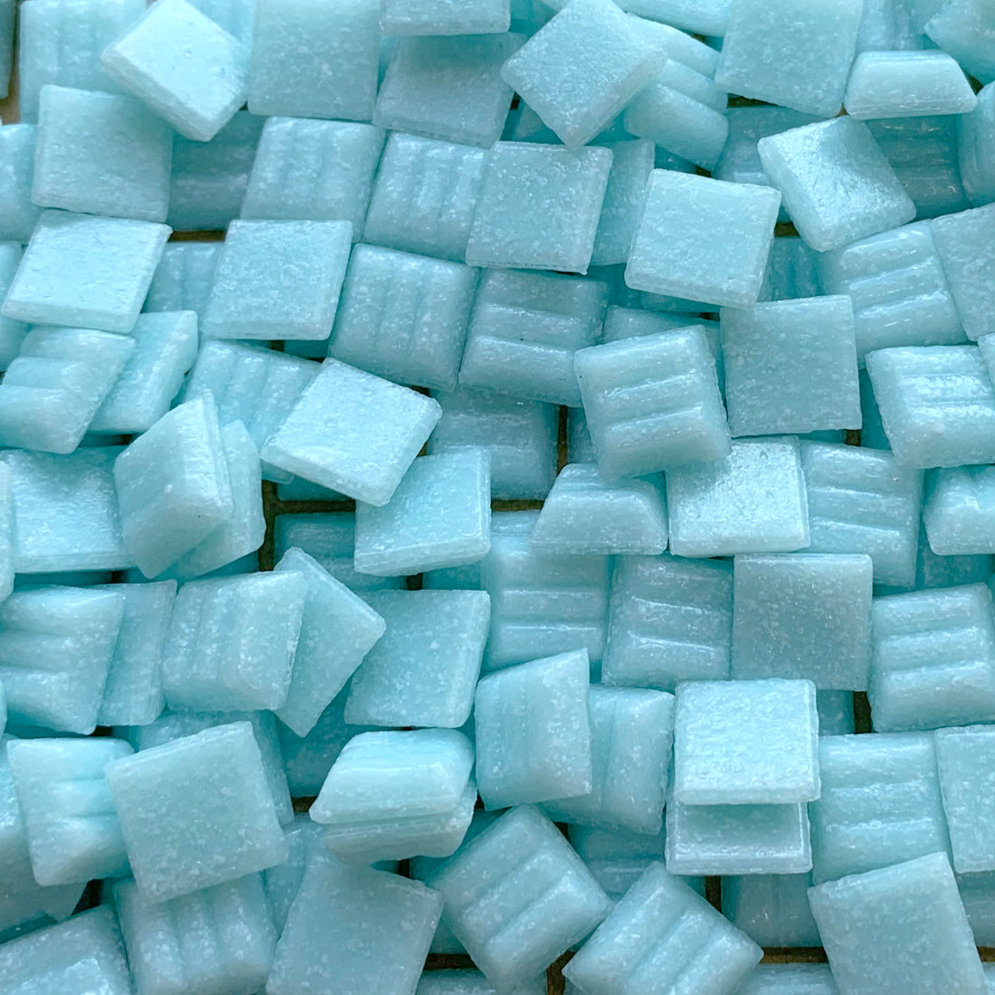 Glass Mosaic Tiles 10mm Ice White (loose)