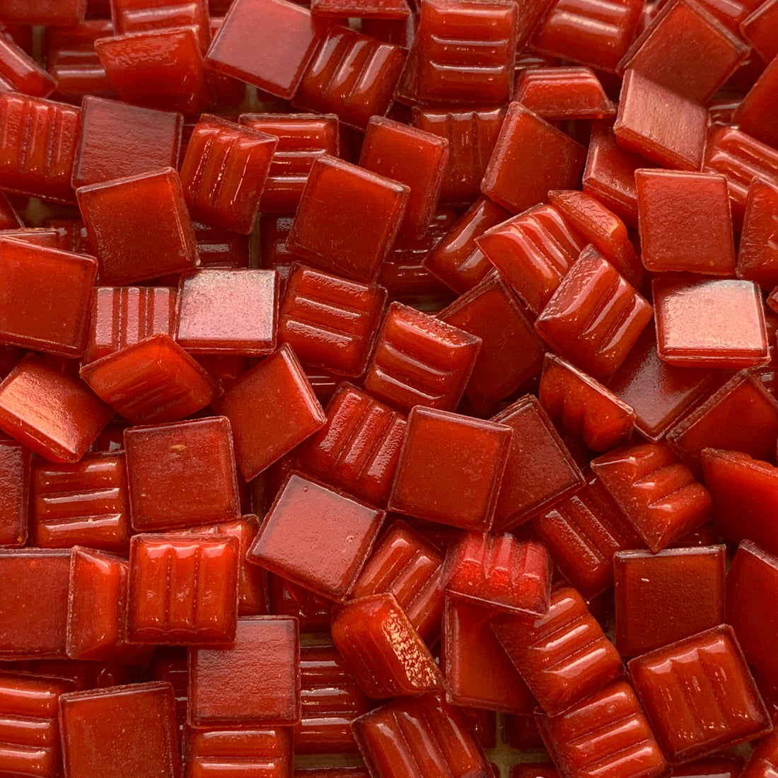 Glasmozaiek 10mm Rood (los)