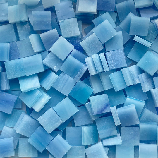 Glacier Tiffany Glass Mosaic 15mm – Caribbean Blue