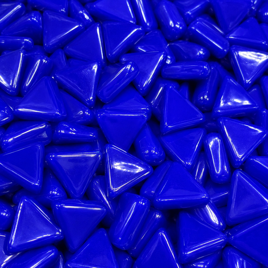 Mini Glasmosaik Dreieck Brilliant Blau