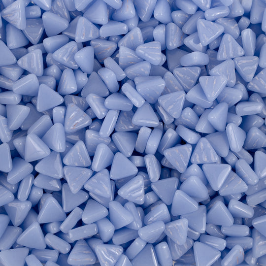 Mini Glasmosaik Dreieck Hellblau