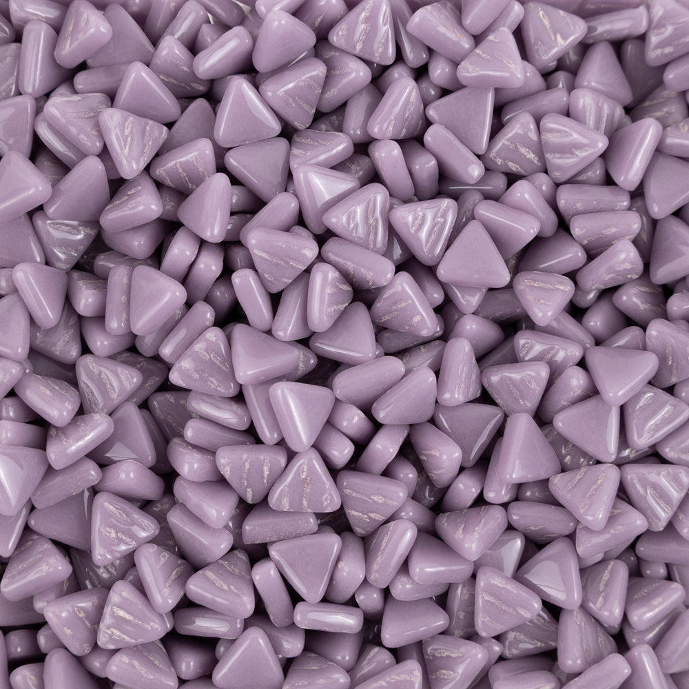 Packshot Mini Glass Mosaic Triangle – purple – 8mm