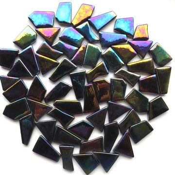 Ottoman Puzzles Iridescent Opal Black