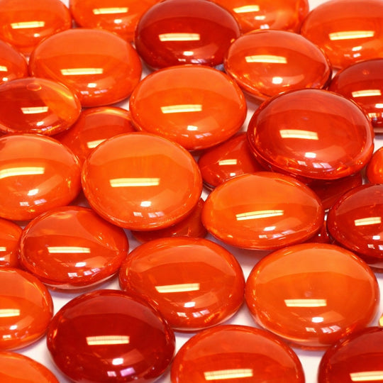 Glass Nuggets 16-20mm  Orange Mix