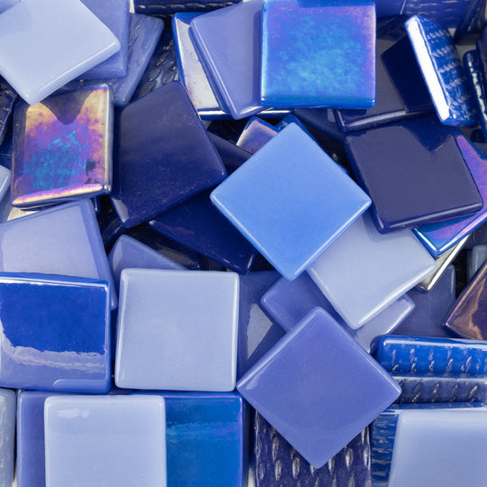 Pâte de Verre 25mm Blue Mix