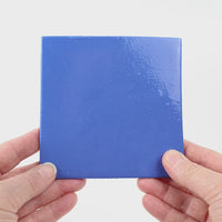 Video showing Morasutti Smalti mosaic tile – blue – 11.5 x 11.5 cm, rotated to show full tile