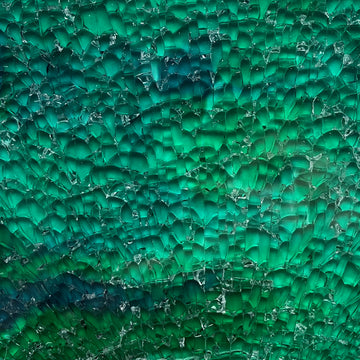 Crackle  Vert/Bleu/Jaune Marbré