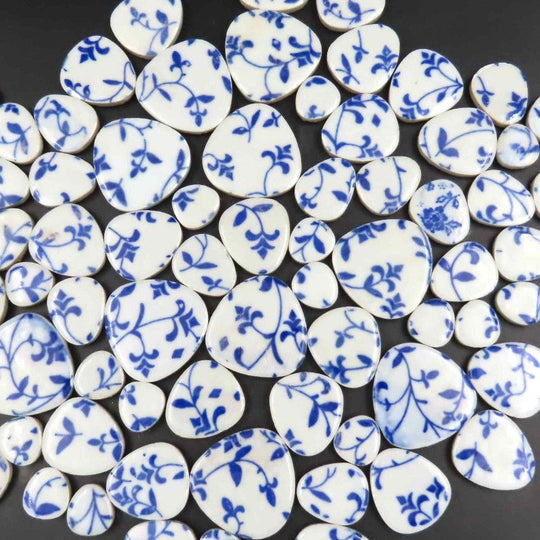 Kieselmosaik Blau Lockig (lose)