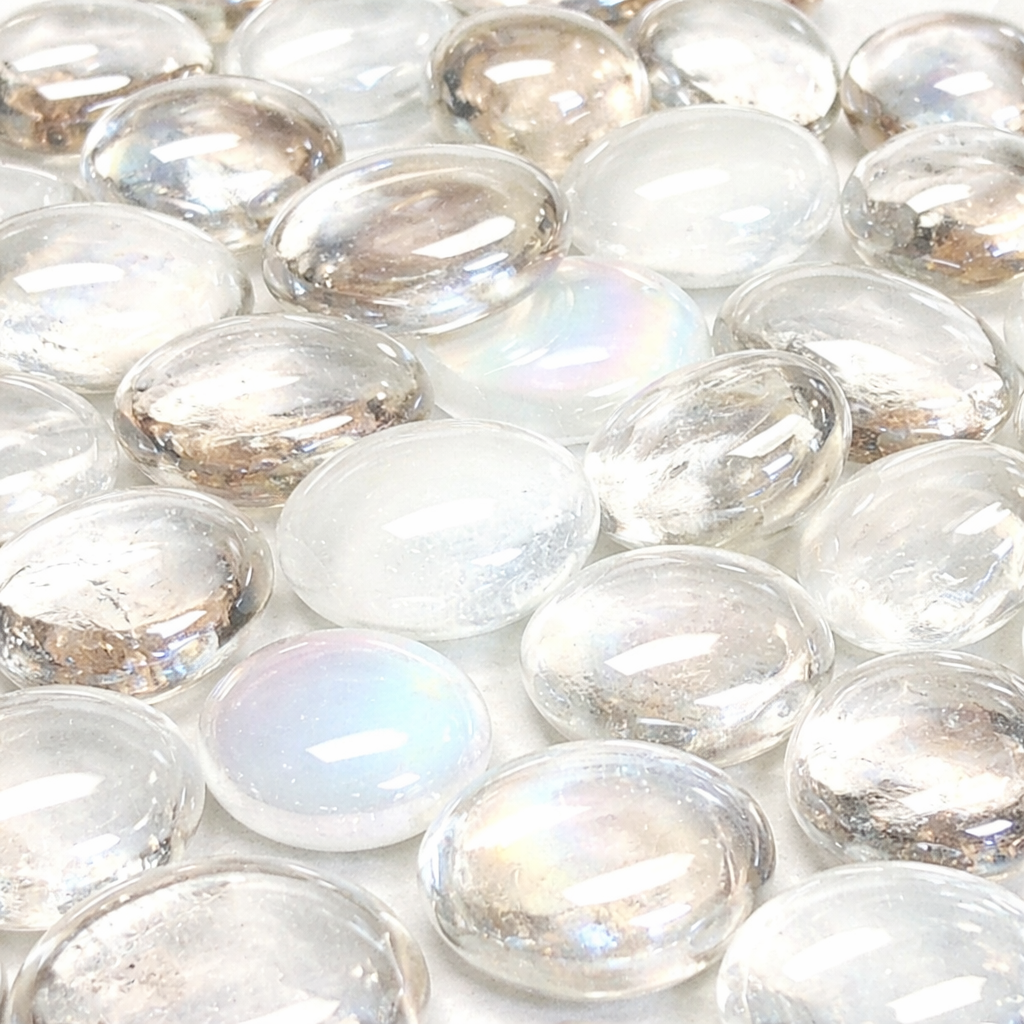 Glasdruppels  16-20mm Wit Mix