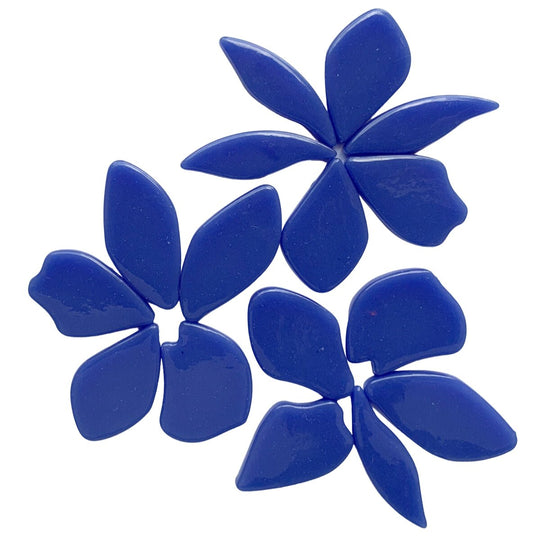 Bloemblaadjes Glas Warmblauw