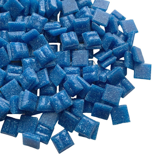 Glasmozaiek 10mm Donkerturkoois