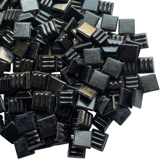 Glasmozaiek 10mm Zwart
