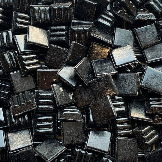 Glasmosaik 10mm  Schwarz