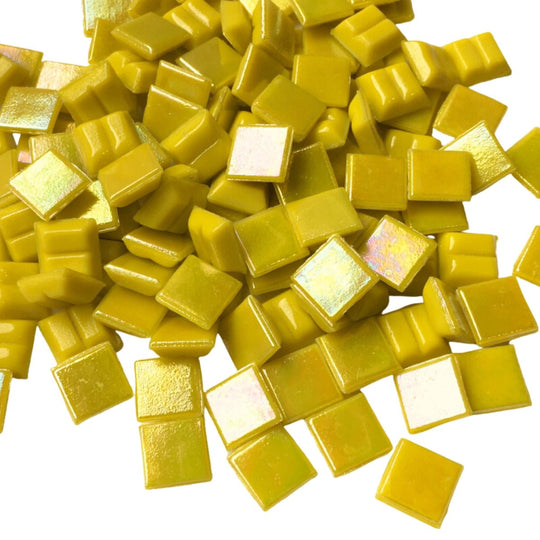 Glasmosaik Irisierend 10mm  Zitrin