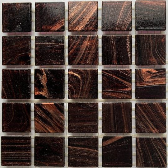 Gold Glass Mosaic 20mm  Velvet Plum