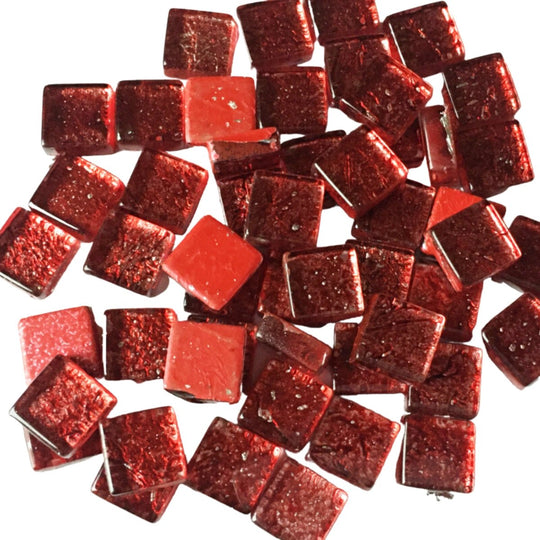 Glasmozaiek Spiegel 10mm Framboos