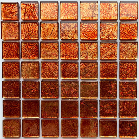 Mirrored/Metallic Tiles 20mm  Amber