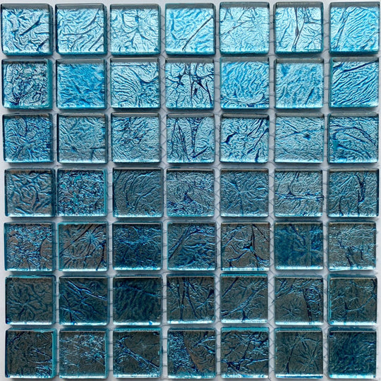 Mirrored/Metallic Tiles 20mm  Turquoise
