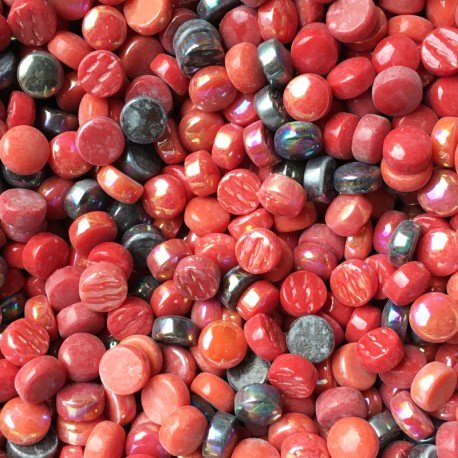 Glasnopjes 12mm Rood Mix