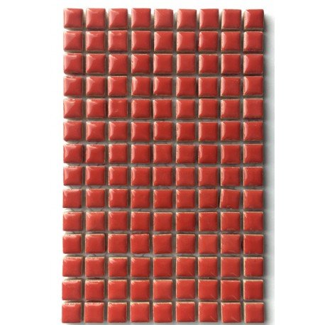 Mini Glazed Ceramic 10mm  Poppy Red