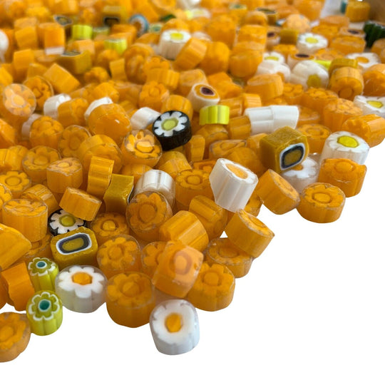 Millefiori Dunkelgelb-Mix