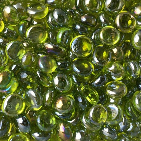 Mini picături din sticlă 9-13mm – diamant kiwi