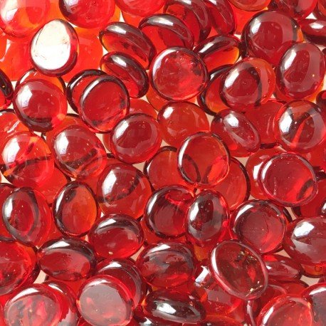 Mini Glass Nuggets 9-13mm  Red Crystal