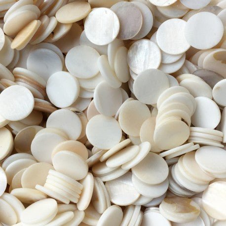 Parelmoer Schelp Rond 15mm