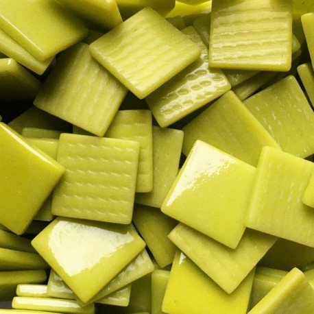 Pâte de Verre 25mm Yellow Green