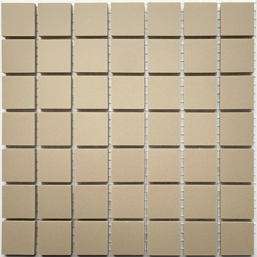 Winckelmans Linen – matte Mosaikfliesen im Format 20x20 mm auf Netz