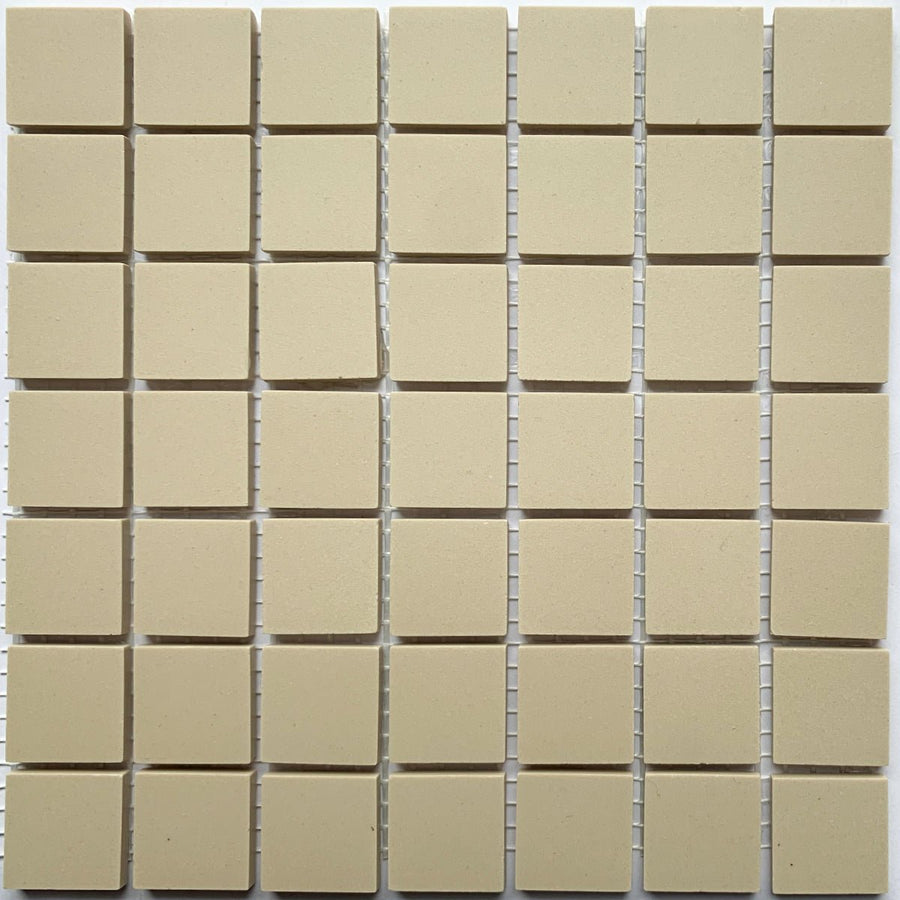 Winckelmans Ontario – matte Mosaikfliesen im Format 20x20 mm auf Netz