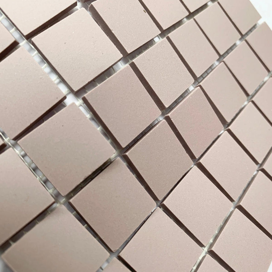 Winckelmans Parme – matte Mosaikfliesen im Format 20x20 mm auf Netz